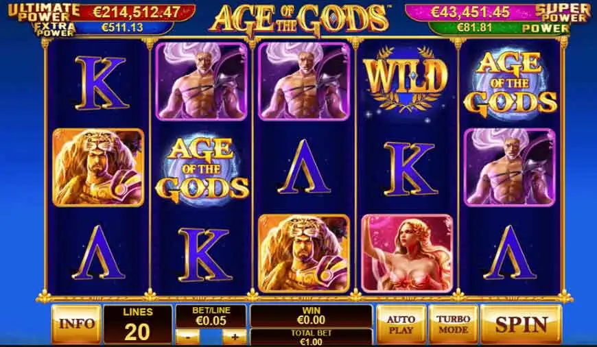 Age of The Gods Online Slot by Playtech