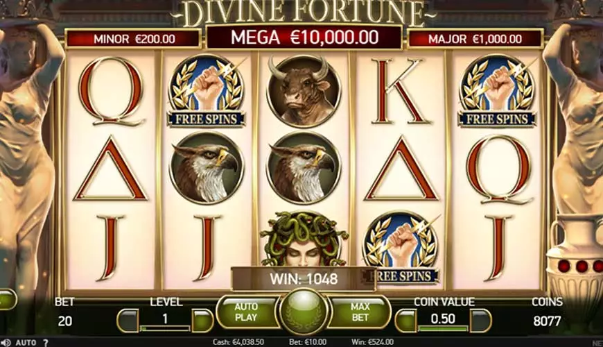 Divine Fortune RTP and Free Spins