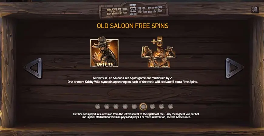 Old Saloon Free Spins